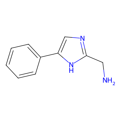 (5-phenyl-1H-imidazol-2-yl)methanamine structure