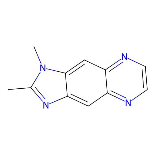 1,2-dimethyl-1H-imidazo[4,5-g]quinoxaline structure