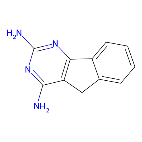 5H-Indeno(1,2-d)pyrimidine-2,4-diamine structure