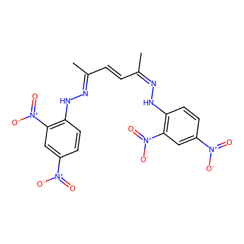 3-hexene-2,5-dione, bis[(2,4-dinitrophenyl)hydrazone] structure