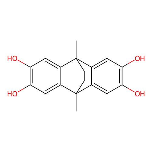 9,10-Ethanoanthracene-2,3,6,7-tetrol, 9,10-dihydro-9,10-dimethyl- structure