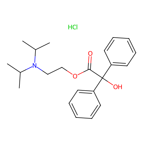 2-(Diisopropylamino)ethyl 2-hydroxy-2,2-diphenylacetate hydrochloride structure