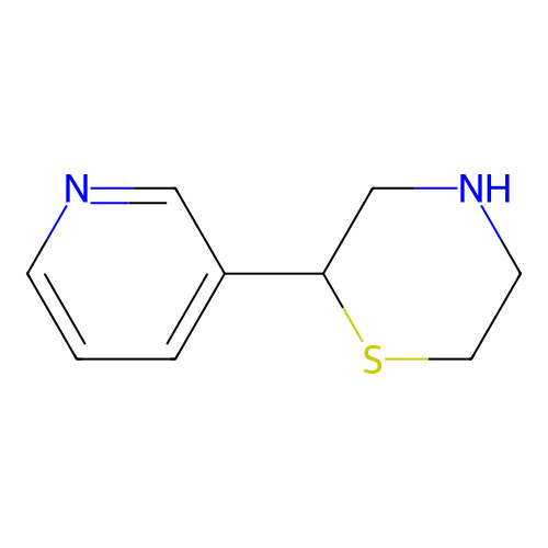 2-(Pyridin-3-yl)thiomorpholine structure