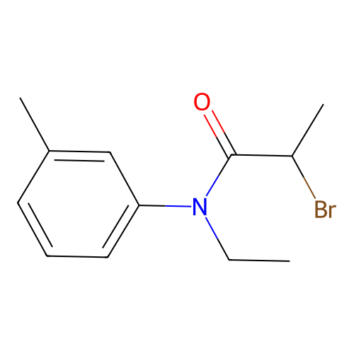 2-溴-N-乙基-N-(3-甲苯基)丙酰胺 structure