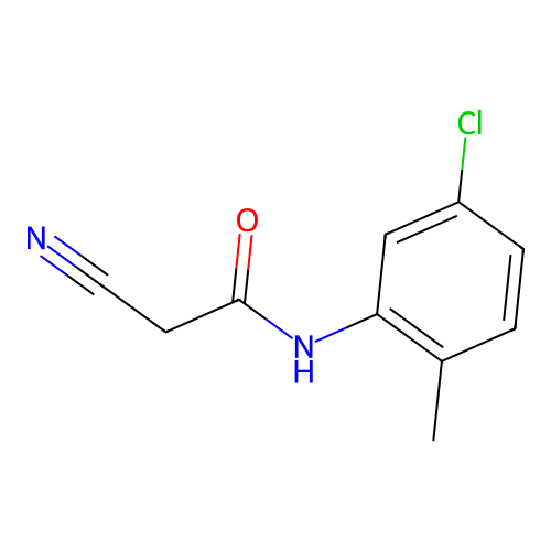 N-(5-chloro-2-methylphenyl)-2-cyanoacetamide structure