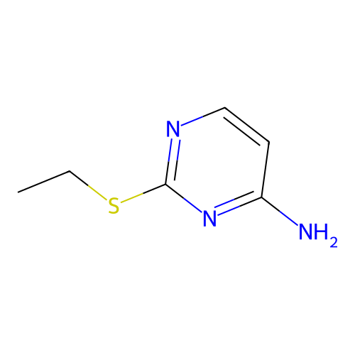 4-Pyrimidinamine, 2-(ethylthio)- structure