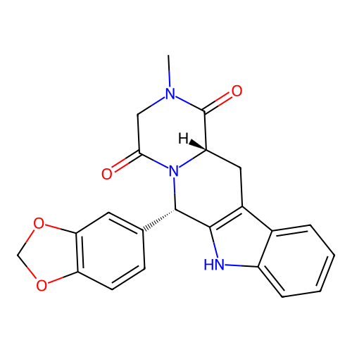 Tadalafil, (6S,12aS)- structure