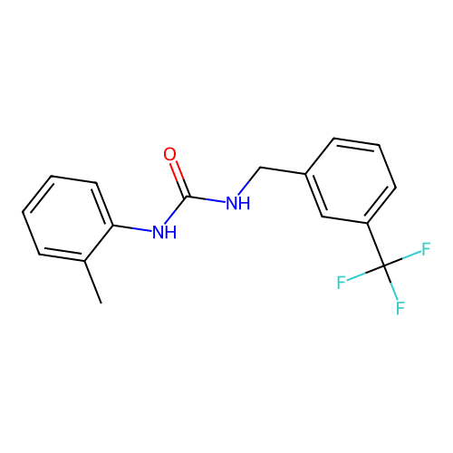 1-(2-Methylphenyl)-3-((3-(trifluoromethyl)phenyl)methyl)urea structure