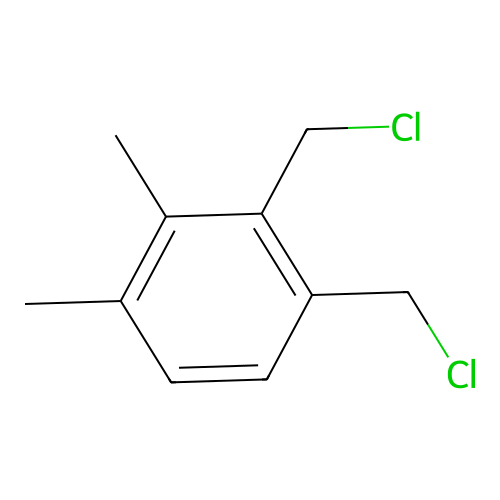 Bis(chloromethyl)dimethylbenzene structure