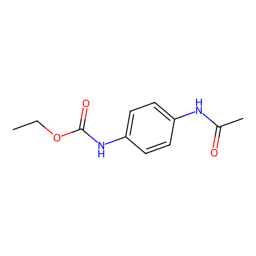 N-[4-(ethoxycarbonylamino)phenyl]acetamide structure