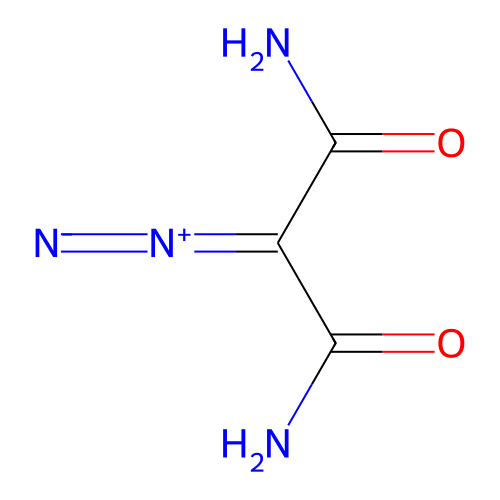 Diazomalonamide structure