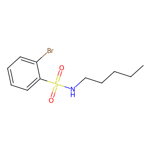 2-bromo-N-pentylbenzenesulfonamide structure
