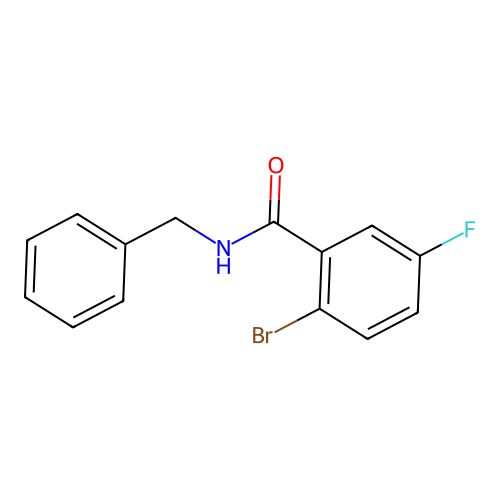 N-benzyl-2-bromo-5-fluorobenzamide structure