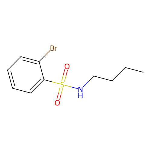 2-bromo-N-butylbenzenesulfonamide structure