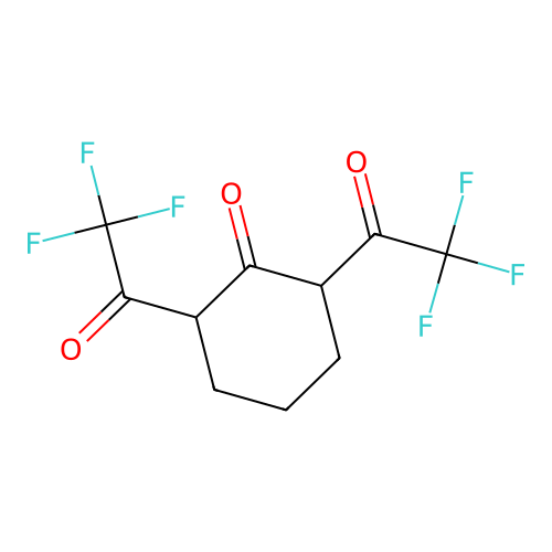 2,6-Bis(2,2,2-trifluoroacetyl)cyclohexanone structure