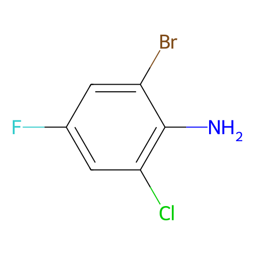 2-Bromo-6-chloro-4-fluoroaniline structure