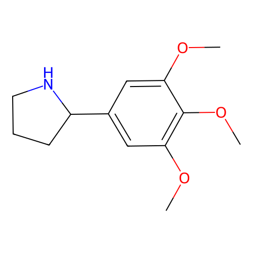 2-(3,4,5-Trimethoxyphenyl)pyrrolidine structure