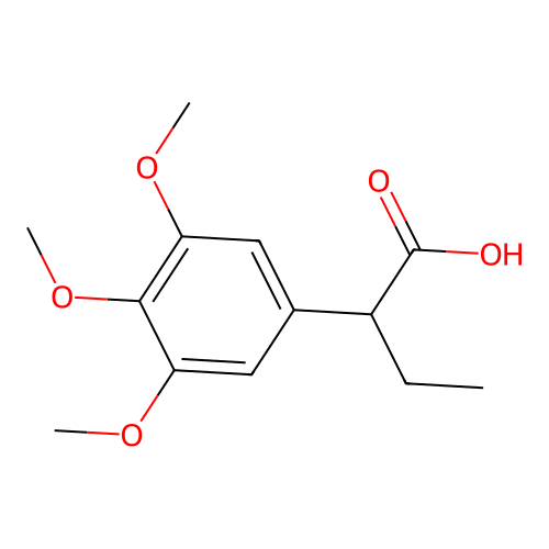 2-(3,4,5-trimethoxyphenyl)butanoic Acid structure