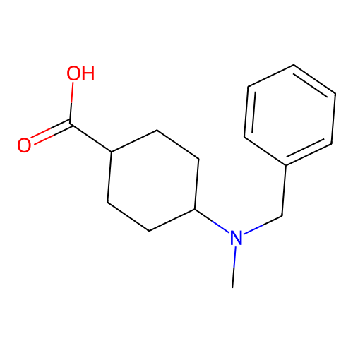 4-[Benzyl(methyl)amino]cyclohexane-1-carboxylic acid structure