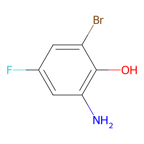 2-Amino-6-bromo-4-fluorophenol structure
