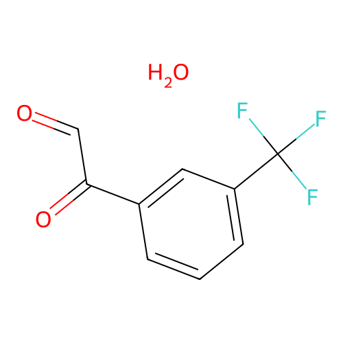 3-(Trifluoromethyl)phenylglyoxal hydrate structure