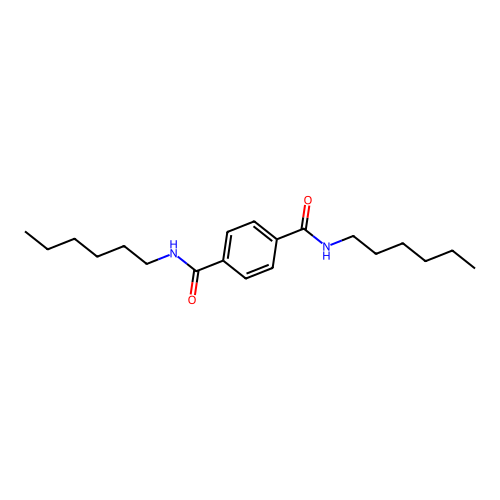 N,N'-Dihexylterephthalamide structure