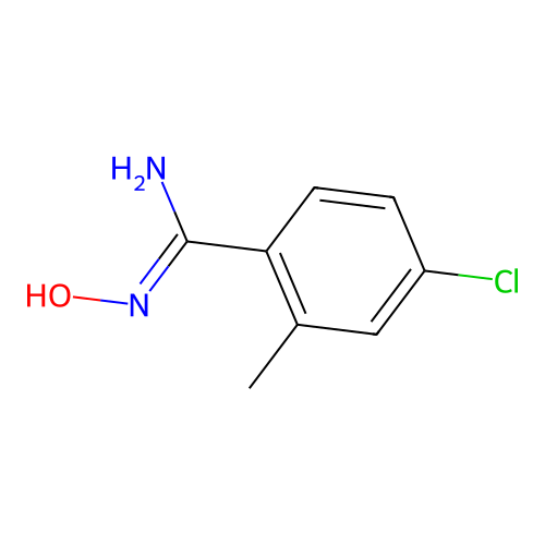 4-Chloro-N-hydroxy-2-methylbenzamidine structure