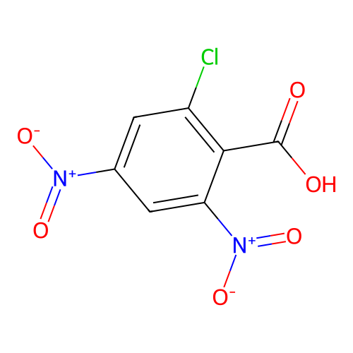 2-Chloro-4,6-dinitrobenzoic acid structure
