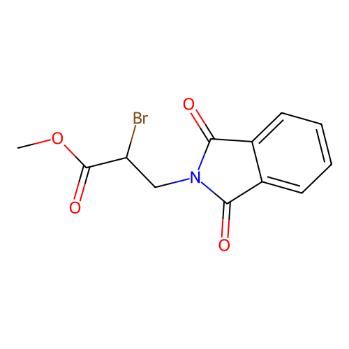 methyl 2-bromo-3-(1,3-dioxo-2,3-dihydro-1H-isoindol-2-yl)propanoate structure