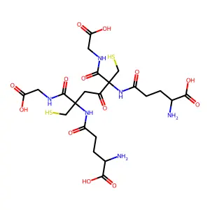 Glycine, 2,2'-(1-oxo-1,2-ethanediyl)bis(L-gamma-glutamyl-L-cysteinyl- structure