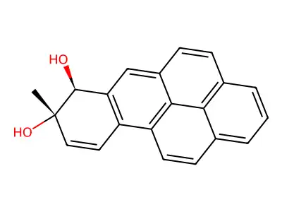 7,8-Dihydroxy-7,8-dihydro-8-methylbenzo(a)pyrene structure