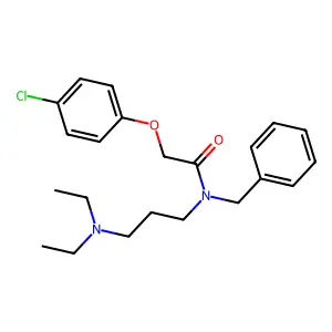 Acetamide, N-benzyl-2-(p-chlorophenoxy)-N-(3-(diethylamino)propyl)- structure