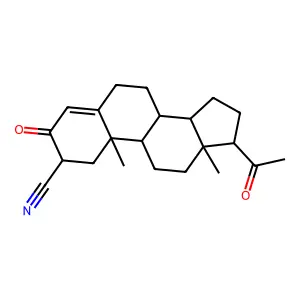 2-氰基孕酮 structure