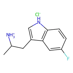 5-Fluoro-alpha-methyltryptamine hydrochloride structure