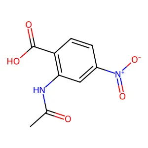 2-(乙酰氨基)-4-硝基苯甲酸 structure