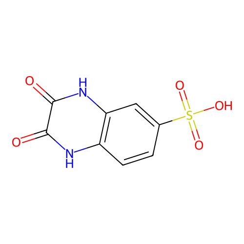 2,3-dioxo-1,4-dihydroquinoxaline-6-sulfonic Acid structure