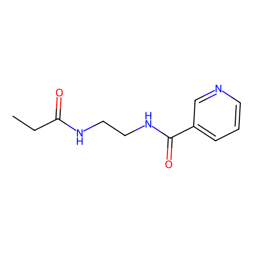 N-(2-Propionamidoethyl)nicotinamide structure