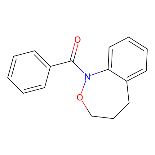 1-Benzoyl-1,3,4,5-tetrahydro-2,1-benzoxazepine structure