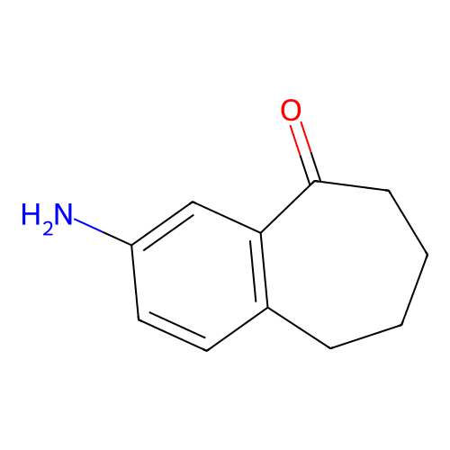 3-amino-6,7,8,9-tetrahydro-5H-benzo[7]annulen-5-one structure