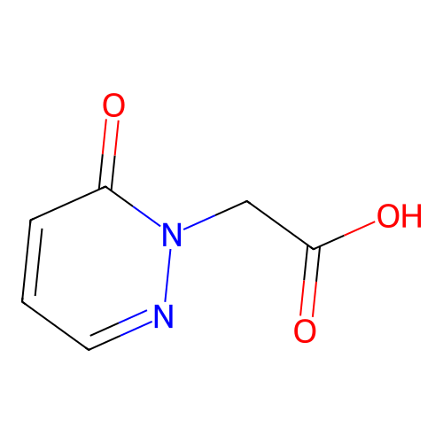 2-(6-Oxo-1,6-dihydropyridazin-1-yl)acetic acid structure