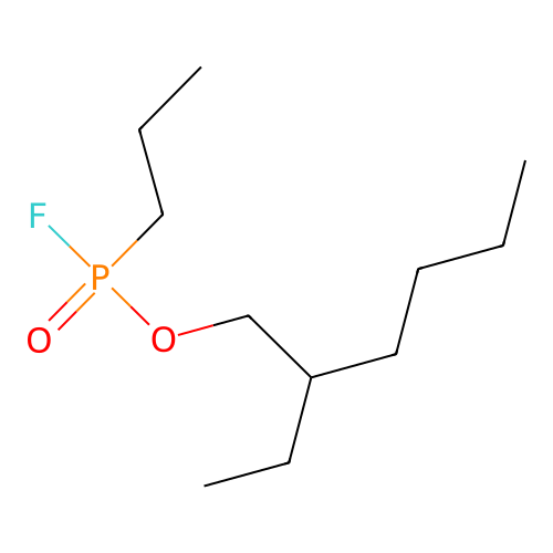 2-Ethylhexyl propylphosphonofluoridate structure