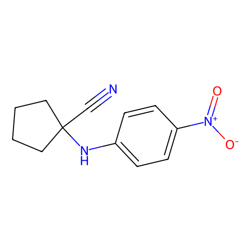 1-(4-Nitroanilino)cyclopentane-1-carbonitrile structure