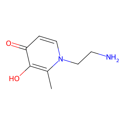 4-Pyridinone,3-OH-2-Me-1-(2-Am)Et structure