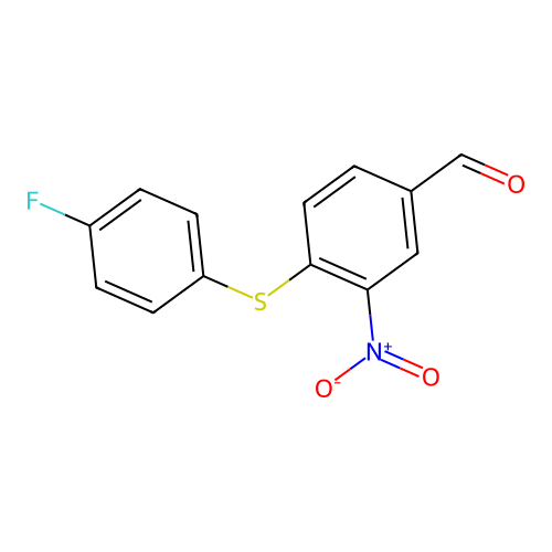 4-[(4-Fluorophenyl)sulfanyl]-3-nitrobenzenecarbaldehyde structure