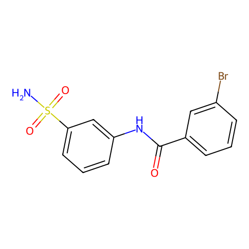 3-bromo-N-(3-sulfamoylphenyl)benzamide structure