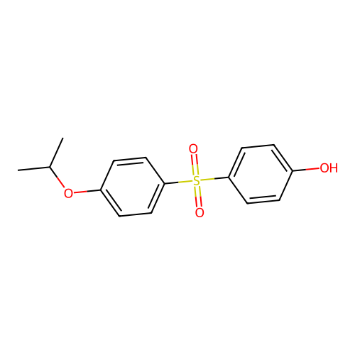4-Hydroxyphenyl 4-isopropoxyphenylsulfone structure