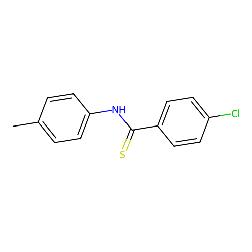 Benzenecarbothioamide, 4-chloro-N-(4-methylphenyl)- structure