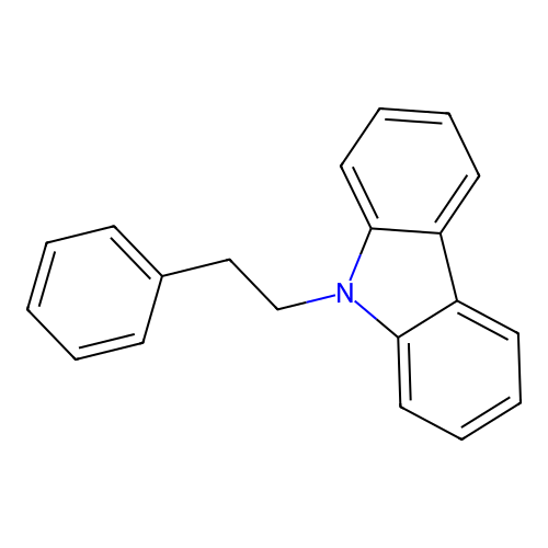 9H-Carbazole, 9-(2-phenylethyl)- structure