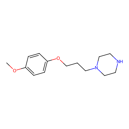 Piperazine, 1-[3-(4-methoxyphenoxy)propyl]- structure
