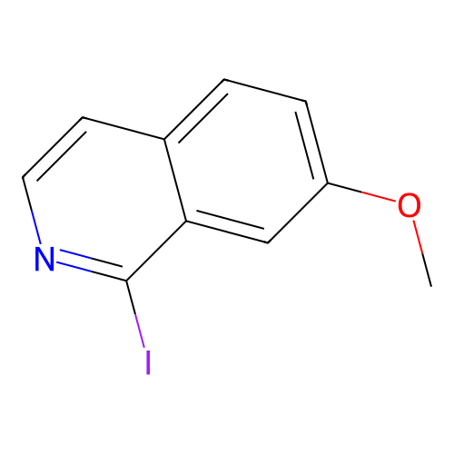 1-Iodo-7-methoxyisoquinoline structure